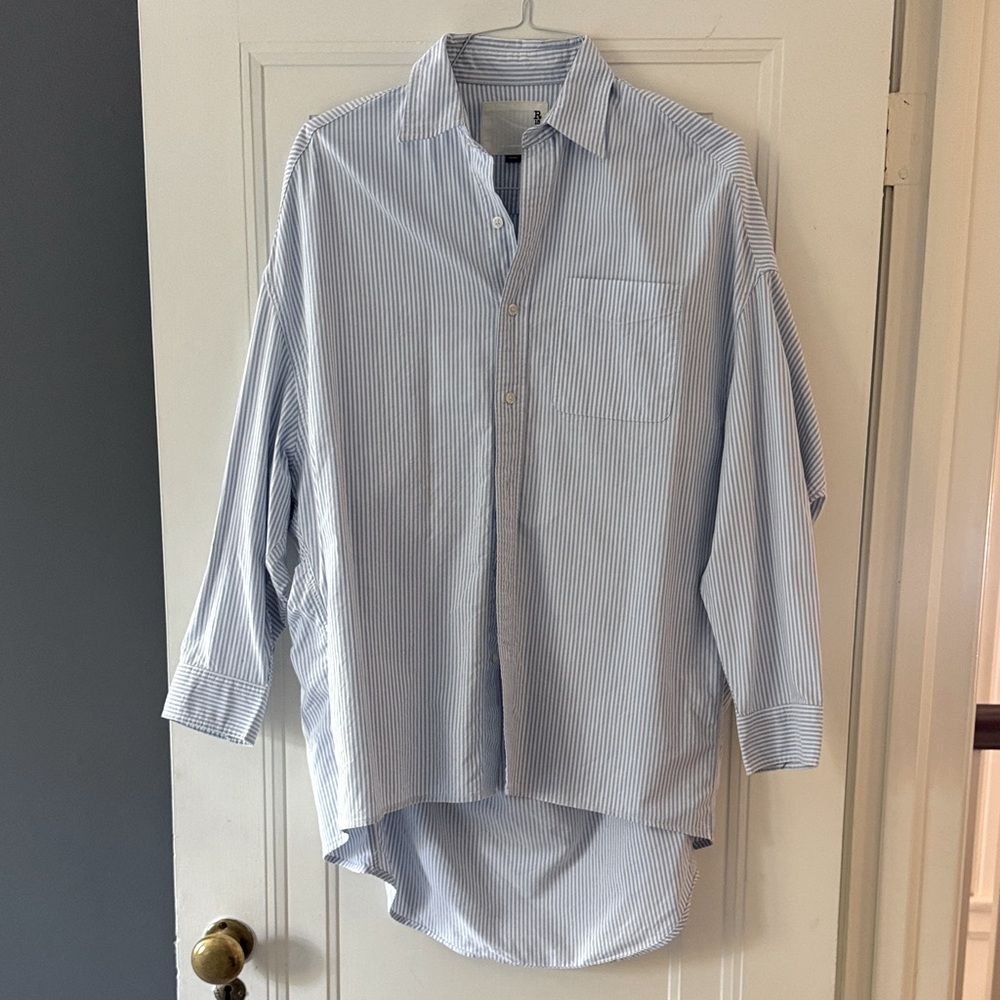 R13 Oversized Oxford Button Down Shirt